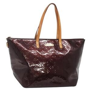 LOUIS VUITTON Monogram Vernis Bellevue GM Tote Bag Amarante M93589